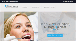 Desktop Screenshot of oralsurgeoninutah.com